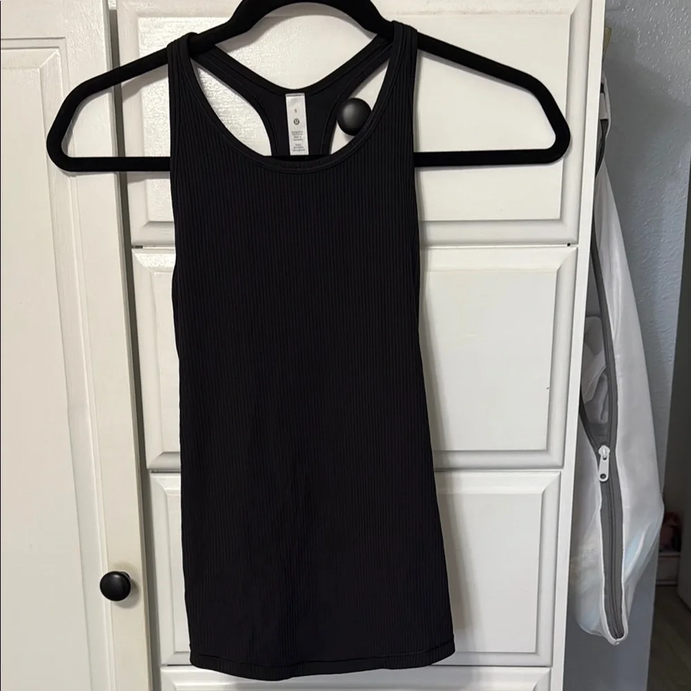 NWT Lululemon Base Pace Ribbed Tank Top Black